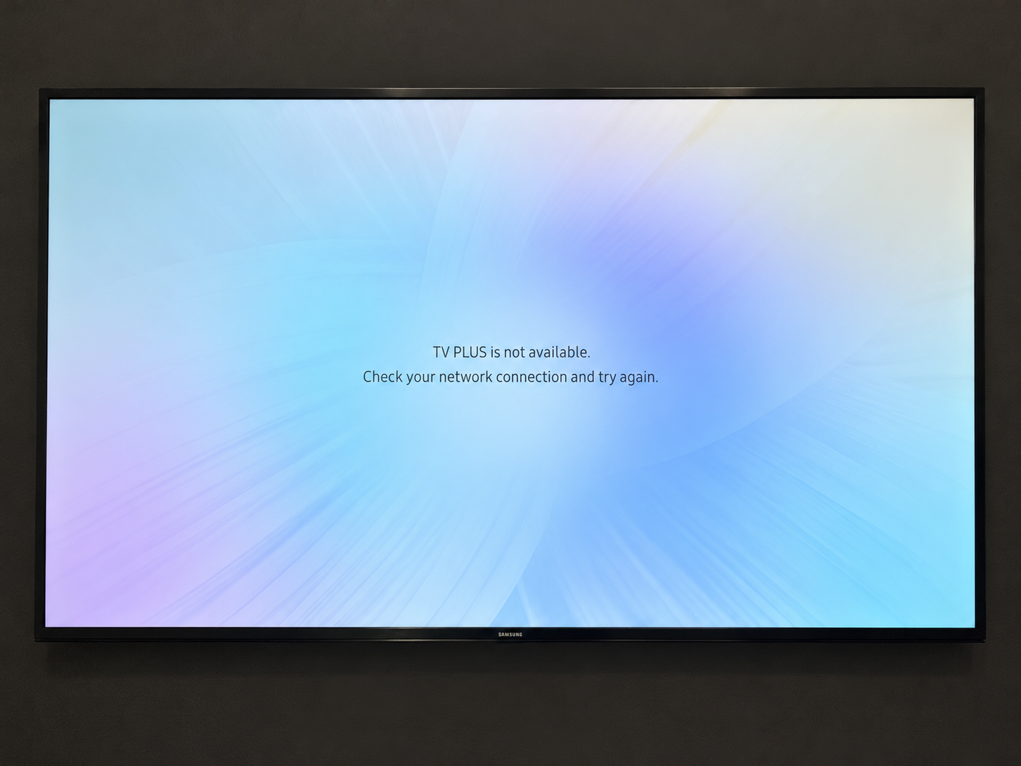 TV showing TV Plus instead of the PC input