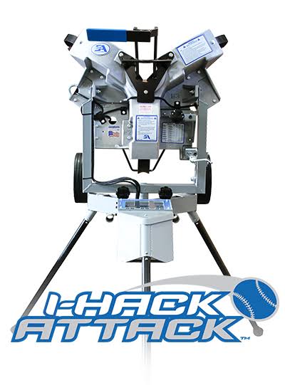 I-Hack Attack pitching machine with touchscreen controls